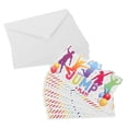 thumbnail image 5 of PAMINGONO White Cardstock Jump Invitations with Unique Design for Fun and Lively Party Celebrations, 5 of 7