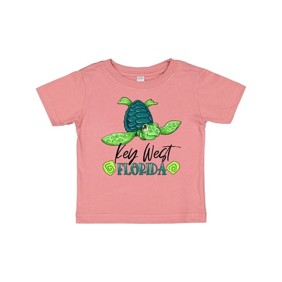 Inktastic Key West, Florida Happy Sea Turtle Boys or Girls Baby T-Shirt