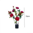 thumbnail image 2 of Garvee 2PCS Artificial Peony Flower Trees, Faux Peony Plant In Pot, Artificial Peony Flowering Tree with Green Leaves for Living Room Office Home Outdoor Indoor Decor, 2 of 6