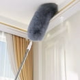 thumbnail image 4 of Electrostatic Telescopic Duster for Ceiling, High Places & Hard-to-Reach Areas, Extendable Cleaning Pole with Washable Microfiber Head, Ideal for Dusting Walls, Fans and Furniture, 1 Pack, 4 of 5