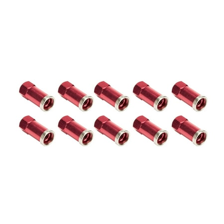 

QC Cover Nuts Long Red 10pk