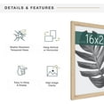 thumbnail image 2 of MCS Studio Gallery 16x20 Poster Frame Natural Woodgrain, Vertical & Horizontal Wall Hanging Large Picture Frame for Photos, Posters & Art Prints (1-Pack), 2 of 7