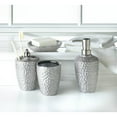 thumbnail image 2 of Home Decorative Hammered-Texture Silver Porcelain Bath Set, 2 of 2