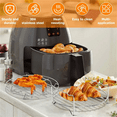 thumbnail image 4 of Air Fryer Stainless Steel Rack Grill Rack Tray and Steam Rack Air Fryer Tools, 4 of 6