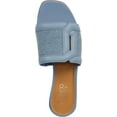 thumbnail image 4 of Franco Sarto Women's Margot Slide Sandal Denim Blue Fabric 8.5M, 4 of 5