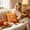 D, variant on PiGOGI Orange Thanksgiving Pillow Covers Fall Throw Pillow Cases Orange Cushion Covers Soft Home Decor for Sofa Bedroom Polyester