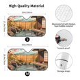 thumbnail image 3 of Fuzoiu Tranquil Garden Landscape Print Car Windshield Sun Shade,Block Uv Rays Sunshade,Foldable Front Window Sun Visor Protector for Car,SUV,Truck-Keep Vehicle Cool-Tranquil Garden Landscape, 3 of 8