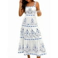 thumbnail image 2 of Women'S Tiered Tank Dress Summer Sleeveless Floral Print Long Dress Flowy Maxi Sundress, 2 of 9