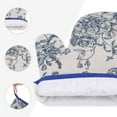 thumbnail image 6 of REGALWOVEN Oven Mitts and Pot Holders Sets 2Pcs, Heat Resistant Kitchen Oven Gloves and Pot Holders for Baking Blue 10x6.5inch, 6 of 7