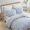 thumbnail image 2 of Stone Cottage Field Of Paisley Blue Cotton Twin Quilt Set, 2 of 12