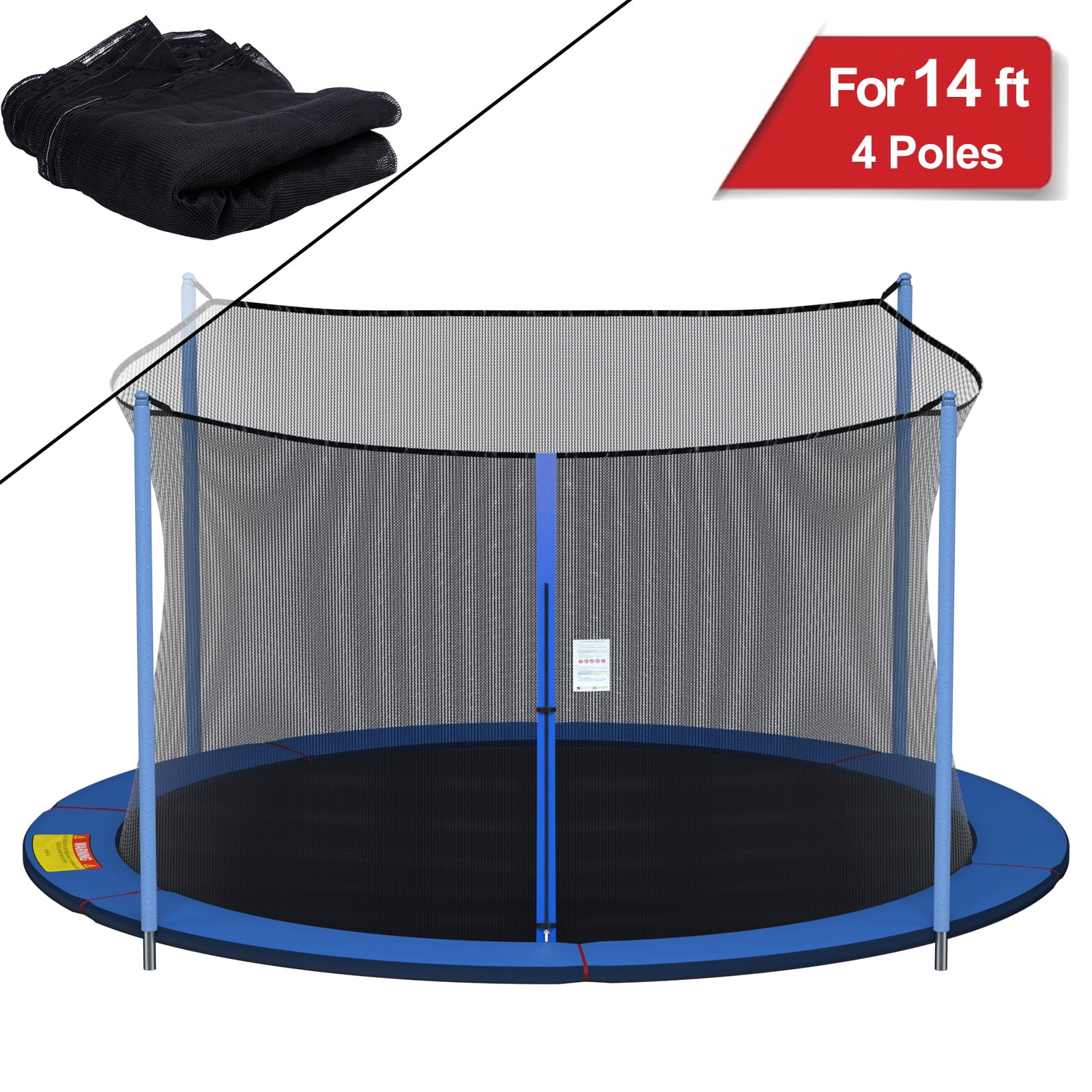 Trampoline Enclosure Safety Net UV Resistant Trampoline Netting Replacement Accessories for Kids Outdoor 