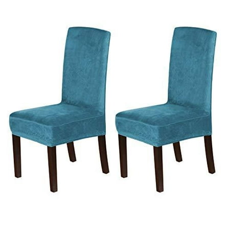 H Versailtex Velvet Dining Chair Covers, Thick Dining Chair Covers