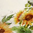 thumbnail image 5 of Round Sunflower Tablecloth 60x60inch Waterproof Floral Tablecloths,Rustic Flower Tablecloth Farmhouse Washable Polyester Table Cloth Wrinkle-Free Table Cover for Dining/Party/Wedding, 5 of 5