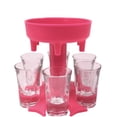 thumbnail image 4 of Bouanq 6 Ways Shot Glass Dispenser ,Glasses Hanging Holder Stand Rack,Carrier Caddy Dispenser for Cocktail Party Get Togethers Weekend, Pink (Not Include The Glass), 4 of 5