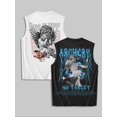 thumbnail image 1 of Men's Angel Print Tank Top Street Fashion Regular Fit, 1 of 5