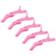 thumbnail image 5 of 15 pinzas de peluquería portátiles de plástico con forma de cocodrilo, pinzas separadoras para el pelo, pinzas para peinar el cabello en casa (rosa), 5 of 8