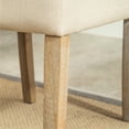 thumbnail image 4 of Button - Tufted Polyester - Covered Solid Wood Dining Chairs, Set of 2, Tan / Meet Daily Dining Needs, 4 of 5