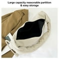 thumbnail image 6 of Yokua Stylish White Corduroy Dumpling Handbag for Women with Spacious Interior, 6 of 21