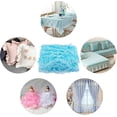 thumbnail image 7 of 20Yards 2-Layer Blue Pleated Organza Lace Ribbon Gathered Mesh Chiffon Fabric Lace Applique Tulle Trimming, 7 of 7
