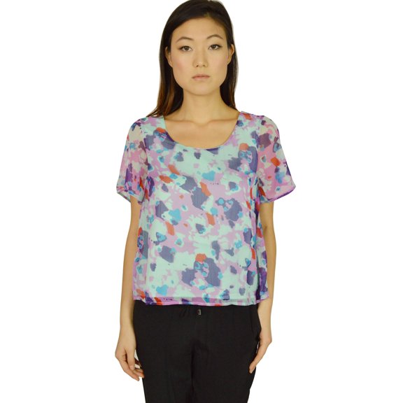 Walter Baker Women's Top Cloudy Sunset Multicolor Large