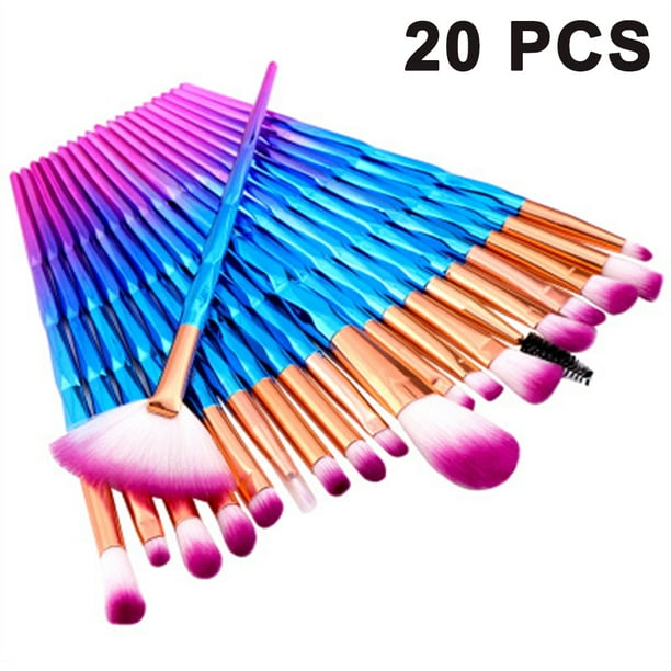 Pinceles de maquillaje, 20 piezas, juego de pinceles de maquillaje cosmético premium para mezclar base en polvo, rubor, correctores, resaltadores, kit de pinceles para sombras de ojos Xemadio 2035512-1