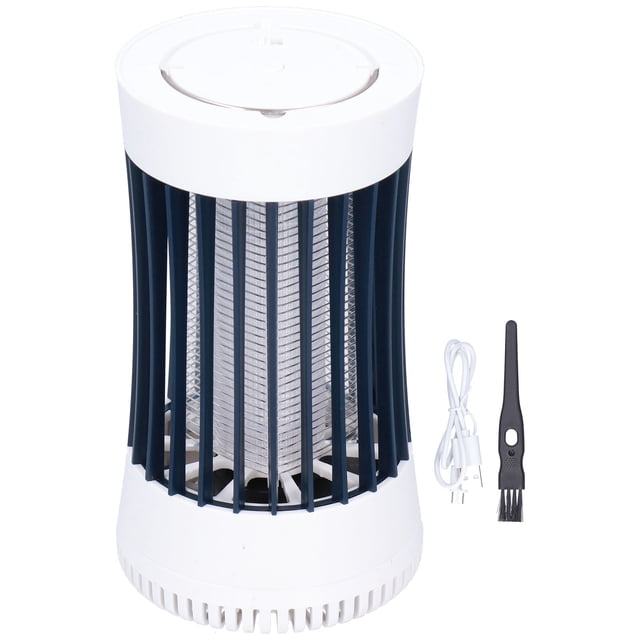 Lámpara LED antimosquitos con descarga eléctrica y succión, carga silenciosa, segura y sin olor, ideal para acampar en casa.