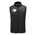 thumbnail image 4 of Luxalzxs Plus Size Heated Coat for Men And Women 9 Heating Area Heated Jacket Heart Print Stand Collar Heated Vest, 4 of 5