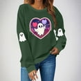 thumbnail image 6 of Womens Halloween Sweatshirts Crewneck Printed Shirts Fall Winter Long Sleeve Sweaters Casual Blouses Loose Fitting Sweatshirt Pullover Top Halloween Costumes, 6 of 8