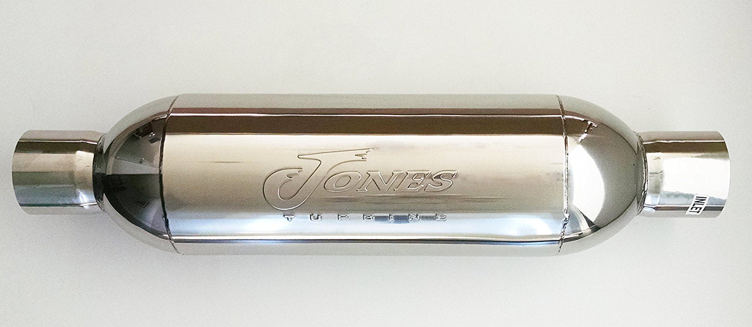 Jones Exhaust JT4040XL Turbine Muffler Resonated 4" Inch