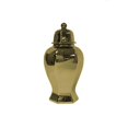 thumbnail image 1 of Benzara BM164322 Decorative Hex Temple Jar - Gold, 1 of 1
