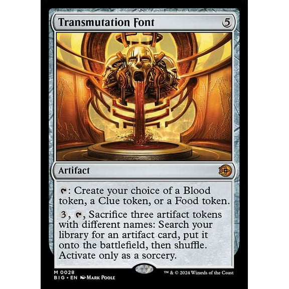 MtG Outlaws of Thunder Junction The Big Score Mythic Rare Transmutation Font #28