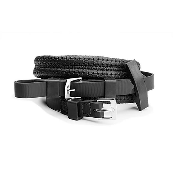 Wintec Equi-Leather Grip Reins 54inch Black