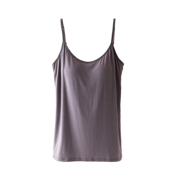 Camisole de Yoga Femme Haut Gilet D\'entraînement Physique Vêtements de Gym Finition Fine Respirant Extérieur Près de la Peau Soutien-Gorge Lavable Cami-top Gris m