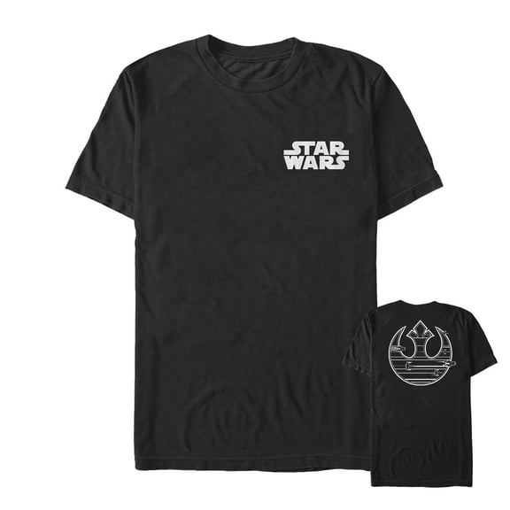 Men's Star Wars The Last Jedi Rebel Emblem Streak Graphic Tee Black 2X Large