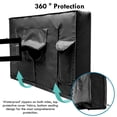 thumbnail image 6 of HOMEYA Outdoor TV Cover LED Flat Screen Television Protector Universal Weatherproof Waterproof Universal, Black, Fits 70" - 75", 6 of 9