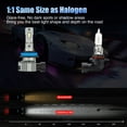 thumbnail image 3 of EastVita H11 LED Headlight Bulbs Combo12000 Lumens 6000K 450% Brighter High Low Beam Replacement KitCool White Light Wireless HB3 HB4 Headlight Bulbs Pack of 2, 3 of 7