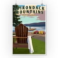 thumbnail image 2 of Adirondack Mountains, New York, Adirondack Chair and Lake (9x12 Wall Art Print, Home Decor), 2 of 3