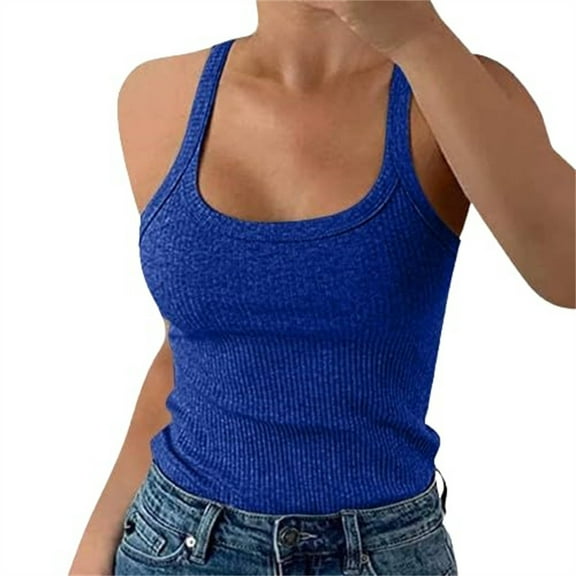 beishanbush Clothing 2025 Camisoles & Tanks Under $10 Women Plus Size Fashion Sleeveless Tops Slim Fit Vest SummerTank Top Casual Tops