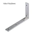 thumbnail image 4 of pitrice 4pcs L Bracket Corner Braces Joint Angle Brackets Wall-mounted Bench Shelf Support Heavy Duty Furniture Hardware Rack 175*105*25*5mm, 4 of 9
