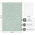 thumbnail image 2 of 2 Pcs Pioneer Flower Floral Print Pattern Kitchen Towels, Funny Microfiber Dish Towel Set, 18" X 26" Tea Towels, 2 of 6