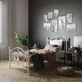 thumbnail image 1 of DHP Bombay Metal Bed Frame - Vintage Design - Twin Size (White), 1 of 5