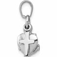 thumbnail image 2 of 10K White Gold Faith, Hope And Charity Charm (18 X 7) Made In United States 10d988w, 2 of 5