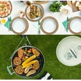thumbnail image 3 of EcoNesxp 13 Inch Country Print Dinner Plates Paper Cardboard Plates Table Centerpiece Wedding Decoration Smart Technology 24 Disposable Burlap Round Charging Plates, 3 of 5