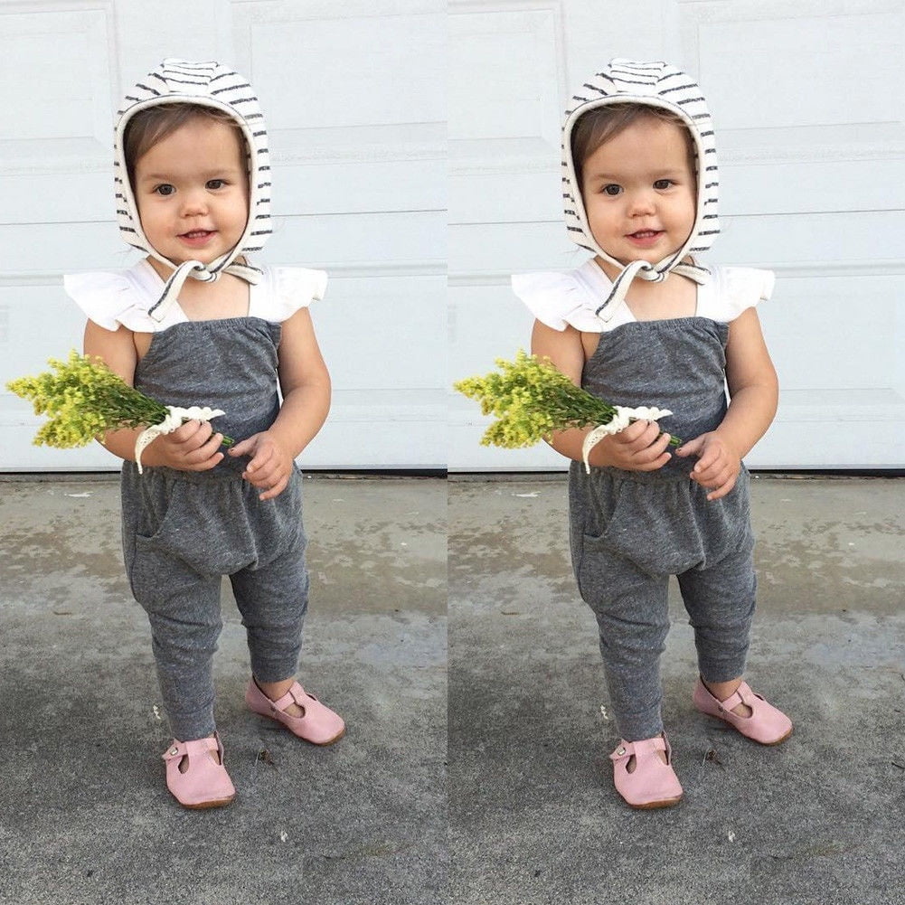 gray romper pants