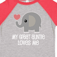 thumbnail image 4 of Inktastic Great Auntie Loves Me Elephant Boys or Girls Toddler T-Shirt, 4 of 5