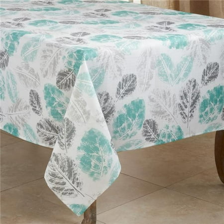 

SARO 6211.MN65S 65 in. Square Multi Color Tablecloth with Leaf Print