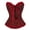Deep Red, variant on SAYFUT Fashion Women's Jacquard Overbust Corset Intimates Lace-up Busiter Shapewear