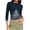 Navy, variant on Womens Trendy Daily Printed Fitted Blouses Tops Women's Fashion Casual Round Neck Non Positioning Printing 3/4 Sleeve T Shirt Blouse Loose Tops
