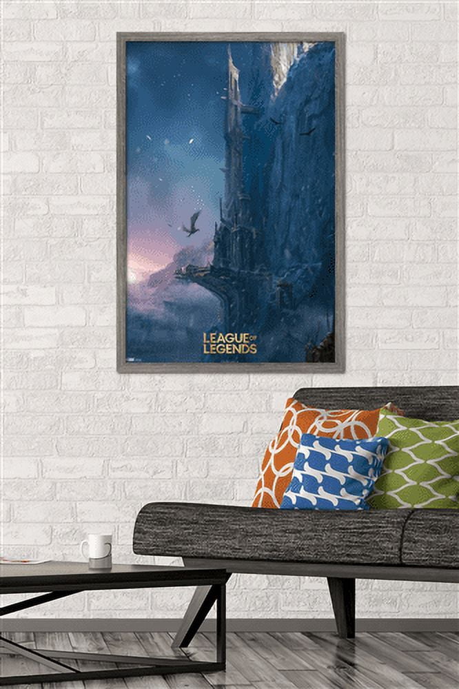 League of Legends - Howling Abyss Wall Poster, 22.375" x 34", Framed
