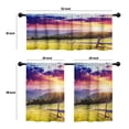 thumbnail image 4 of LALILO Kitchen Curtains and Valances Set of 3 36" Sunset Window Treatment Tiers for Window Decor, 4 of 5